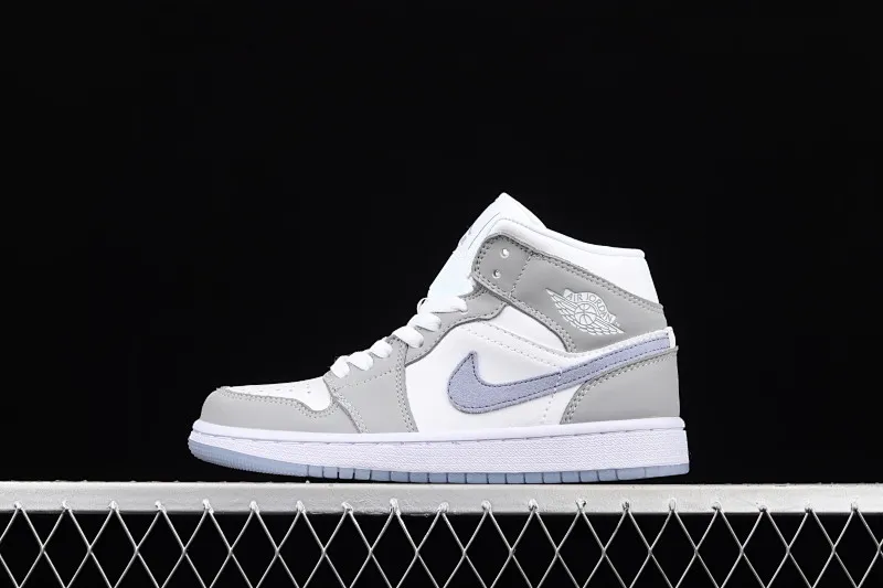 All Categories Air Jordan Jordan Series Basketball Shoes Air Jordan 1 Mid Air Jordan 1 Mid AJ1 Joe 1 Wolf Gray Mid-top Casual Sports Shoes BQ6472-105